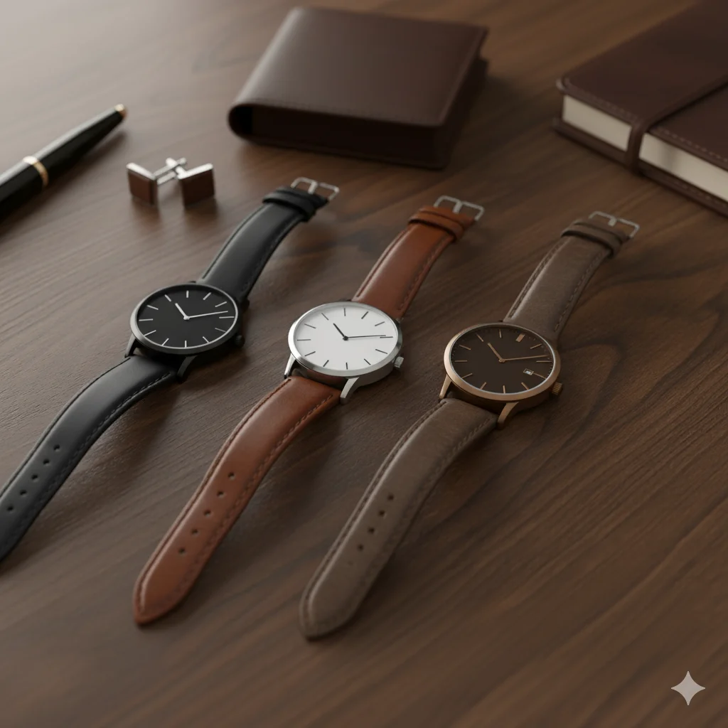 leather strap watch pakistan